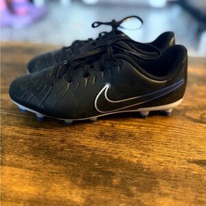Nike Kids Black and Blue Soccer Cleats